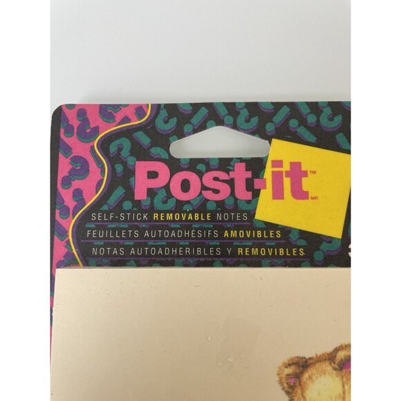 Vintage 3M Post Its 1993 Teddy Bear Design, New, Sealed, Made in USA, Office - Picture 8 of 8